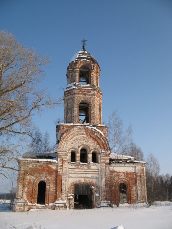 Лутошкино. Церковь Вознесения Господня. фасады