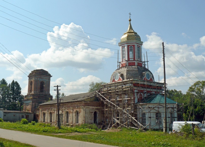 Церковь Вознесения Господня, Ильинск (Советский район, Кировская область). общий вид в ландшафте