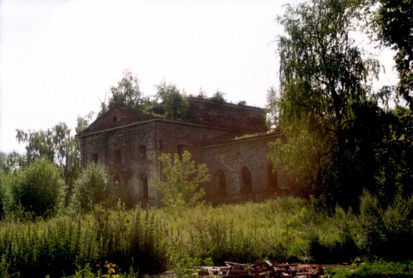 Мокино. Церковь Троицы Живоначальной. фасады, мой старый снимок.