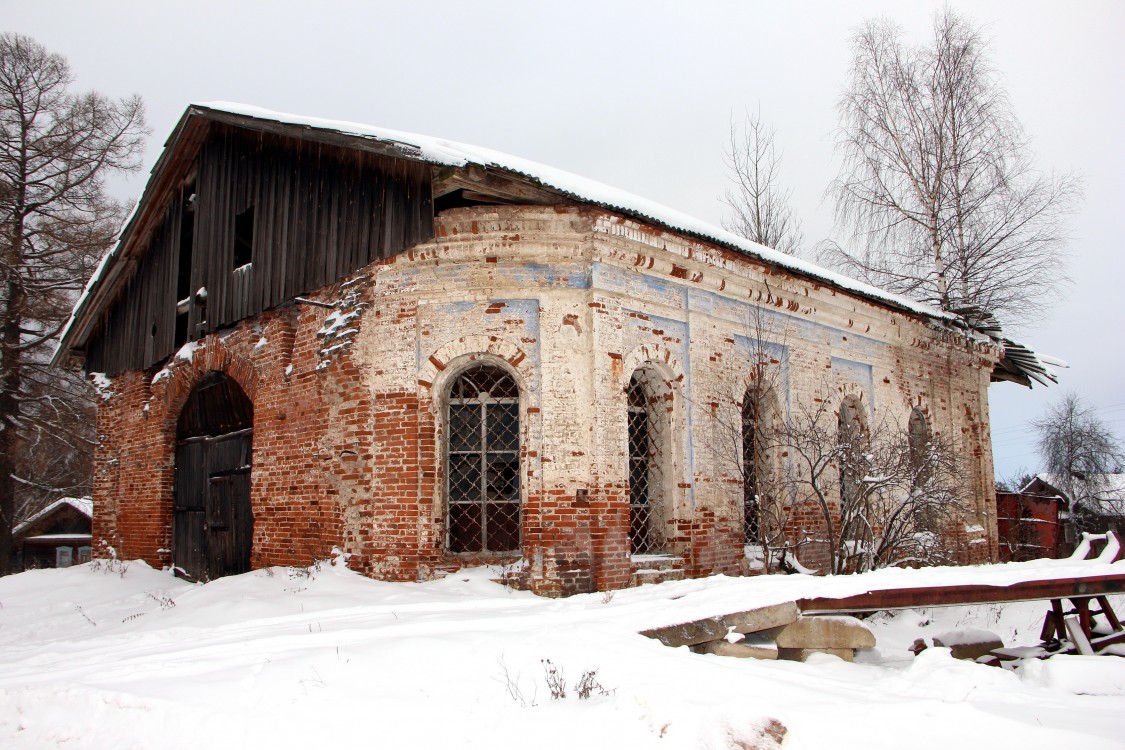 Церковь Вознесения Господня, Мулино (Нагорский район, Кировская область). фасады, Вид с северо-востока.