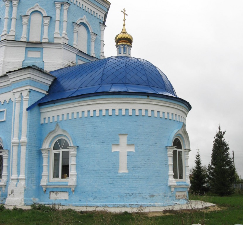Церковь Покрова Пресвятой Богородицы, Ходары (Шумерлинский район и г. Шумерля, Республика Чувашия). архитектурные детали, Апсида основного объема храма
