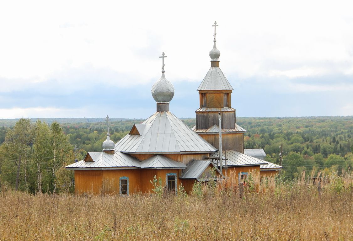 Церковь Иоанна Предтечи (новая), Кувакуш (Афанасьевский район, Кировская область). фасады, Вид с северо-востока.
