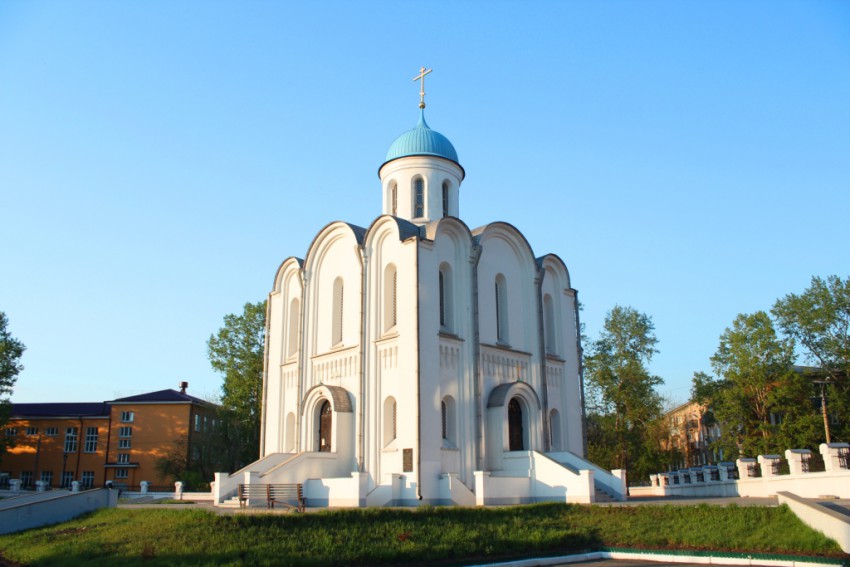 Иркутск. Церковь Рождества Христова. фасады, Вид с юго-запада