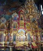 Церковь Рождества Христова, Иконостас, без искусственной подсветки, в вечерних сумерках<br>, Иркутск, Иркутск, город, Иркутская область