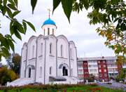 Церковь Рождества Христова, В вечерних сумерках, с подсветкой купола.<br>, Иркутск, Иркутск, город, Иркутская область