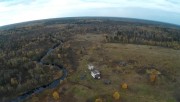 Церковь Воздвижения Креста Господня, Воломы с высоты птичьего полета<br>, Погост Воломы, урочище, Великоустюгский район, Вологодская область