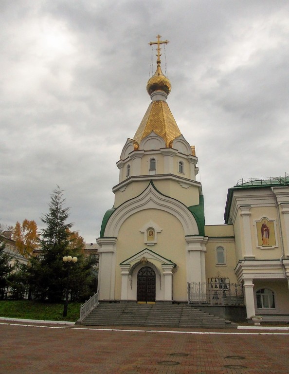 Хабаровск. Церковь Иннокентия, митрополита Московского при Хабаровской духовной семинарии. архитектурные детали