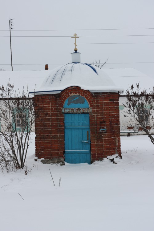 Часовня Покрова Пресвятой Богородицы, Ильинки (Данковский район, Липецкая область). общий вид в ландшафте