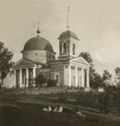 Церковь Успения Пресвятой Богородицы, Общий вид Успенской церкви,
около 1906 года
(частный архив)<br>, Петровское, Демянский район, Новгородская область