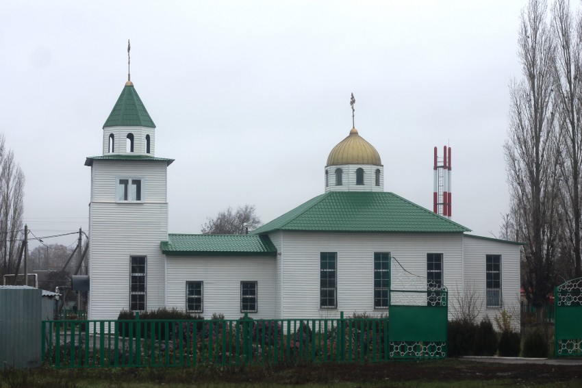 Церковь Тихона, Патриарха Всероссийского, Колодезный (Каширский район, Воронежская область). общий вид в ландшафте