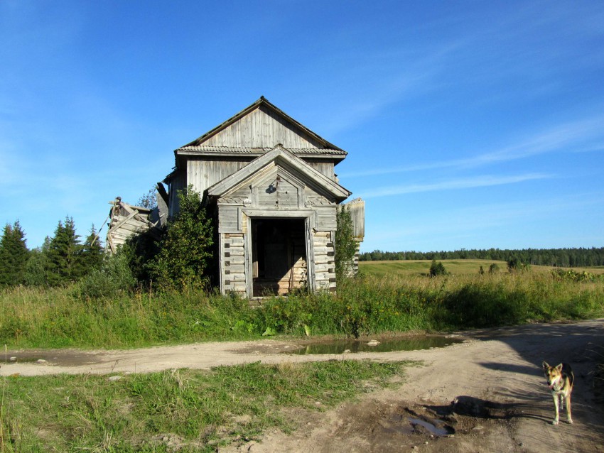 Церковь Александра Невского, Дениславье (Островская) (Плесецкий район, Архангельская область). фасады, вид с запада