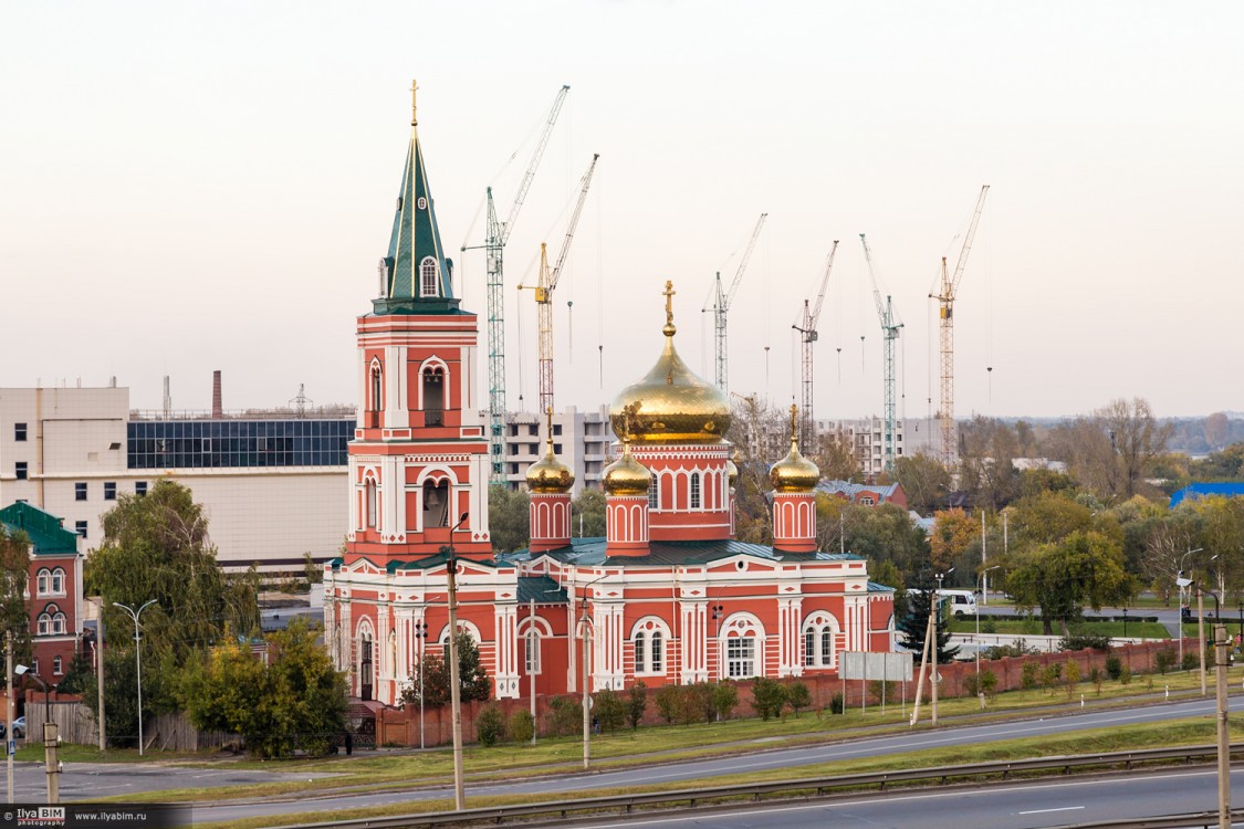 Барнаул. Знаменский монастырь. общий вид в ландшафте