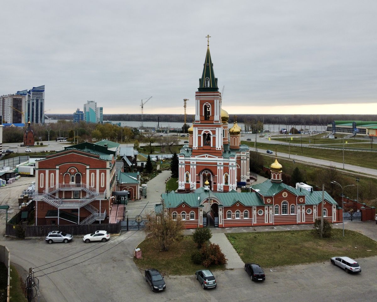 Монастырь с запада, фасады. Знаменский монастырь, Барнаул (Барнаул, город, Алтайский край)