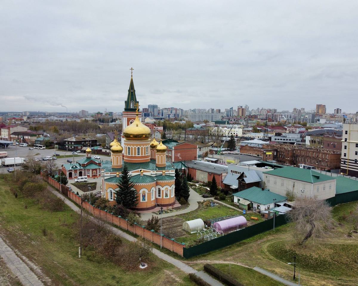 Монастырь с ЮВ, фасады. Знаменский монастырь, Барнаул (Барнаул, город, Алтайский край)