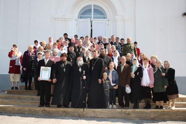 Церковь Троицы Живоначальной, Малое Дюрягино (Шумихинский район, Курганская область). документальные фотографии, Открытие после востановления