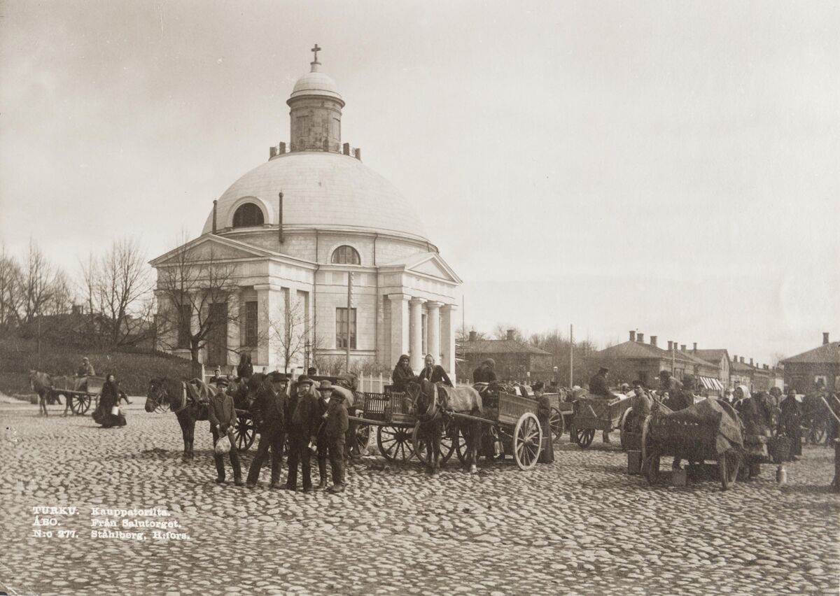 Церковь Александры Римской, Турку (Варсинайс-Суоми, Финляндия). архивная фотография, Старинная открытка с сайта www.finna.fi