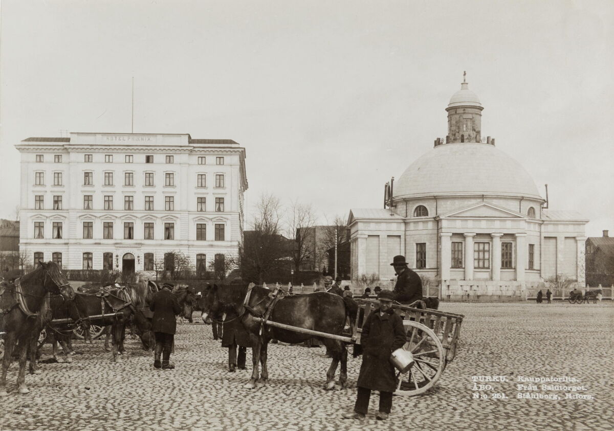 Церковь Александры Римской, Турку (Варсинайс-Суоми, Финляндия). архивная фотография, Старинная открытка с сайта www.finna.fi