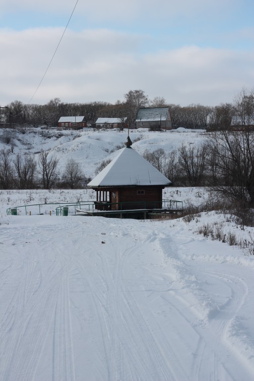 Часовня Николая Чудотворца, Нарышкино (Тёпло-Огарёвский район, Тульская область). общий вид в ландшафте