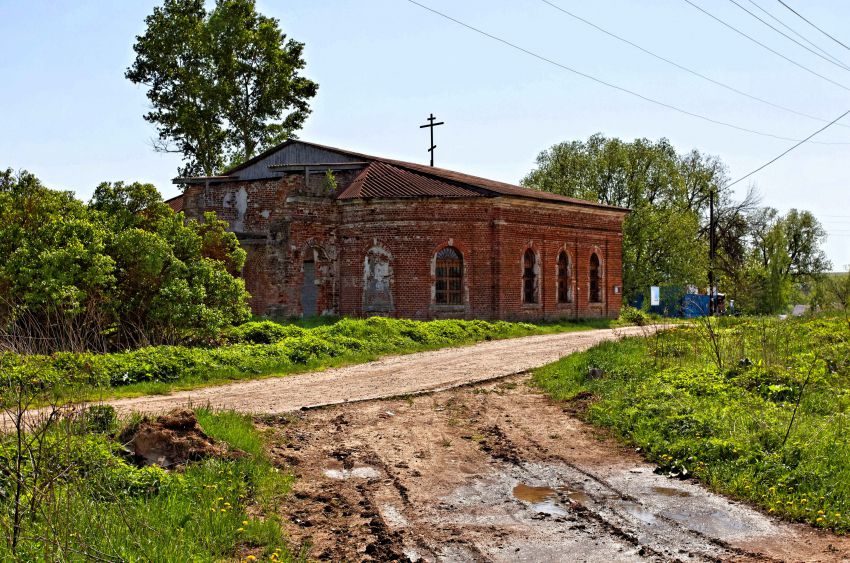 Церковь Покрова Пресвятой Богородицы, Лысцево (Коломенский городской округ, Московская область). общий вид в ландшафте