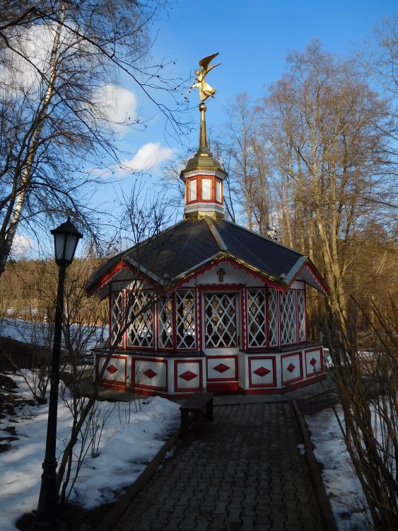 Храмовый комплекс. Подворье Давидовой пустыни на Святом источнике, Талеж (Чеховский городской округ, Московская область). фасады, Под №12. Беседка