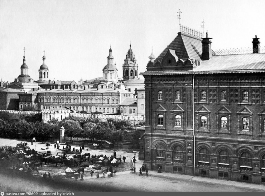 Заиконоспасский монастырь, Тверской (Центральный административный округ (ЦАО), г. Москва). архивная фотография, Фотография с сайта pastvu.ru Фото 1902-1905 гг.