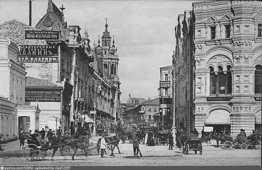 Заиконоспасский монастырь, Тверской (Центральный административный округ (ЦАО), г. Москва). архивная фотография, Фото с сайта pastvu.ru Фото 1906-1910 гг.