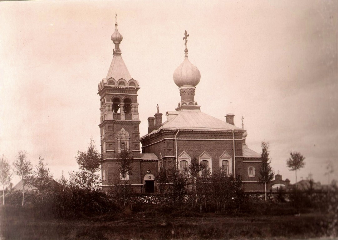 Козловка. Церковь Покрова Пресвятой Богородицы. архивная фотография, 1895 год фото с сайта https://pastvu.com/p/427039
