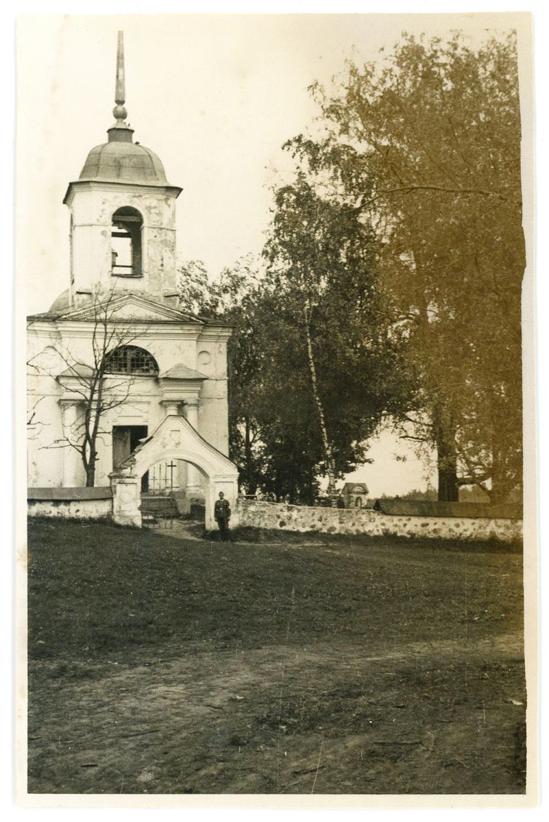 Церковь Преображения Господня, Гористо (Дновский район, Псковская область). архивная фотография, Вид с запада. Фото 1941 г. с аукциона e-bay.de