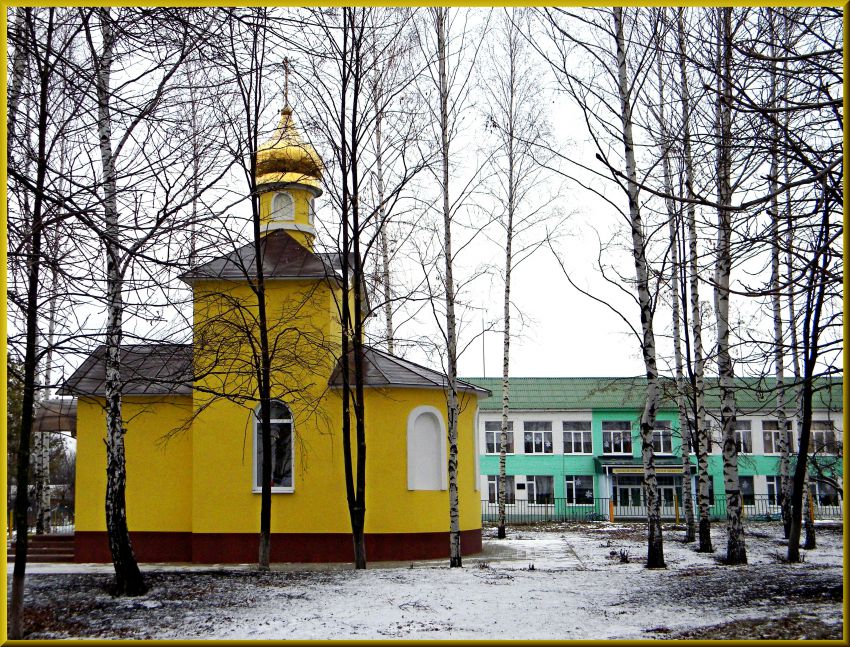 Афанасово. Церковь Иоасафа Белгородского. общий вид в ландшафте
