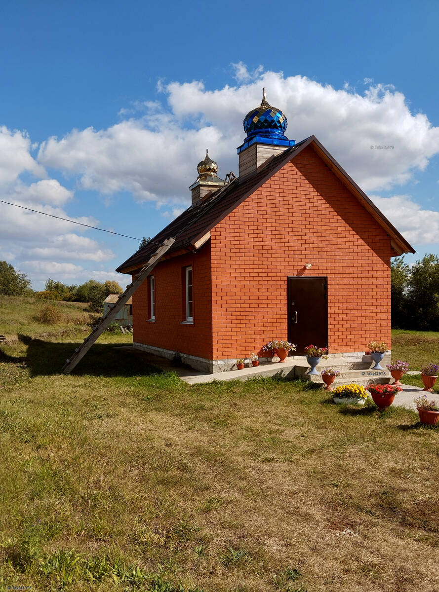 Церковь Покрова Пресвятой Богородицы, Жерновное (Долгоруковский район, Липецкая область). общий вид в ландшафте