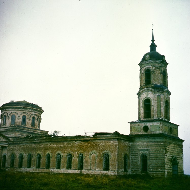 Ильинское, урочище (Балахна). Церковь Илии Пророка. фасады, Фото со слайда 1981 года