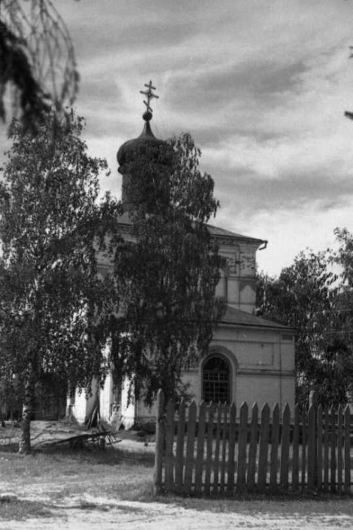 Церковь Вознесения Господня, Зониха (Верхошижемский район, Кировская область). архивная фотография, Автор Б.И. Татаринов, фото 1958г. С сайта http://www.shizhma.ru/gallery/category/19-churches.html?limitstart=0