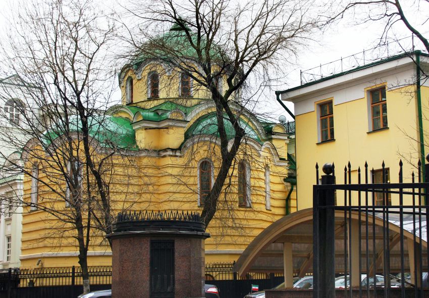 Церковь Николая Чудотворца при бывшем Рукавишниковском приюте, Арбат (Центральный административный округ (ЦАО), г. Москва). фасады