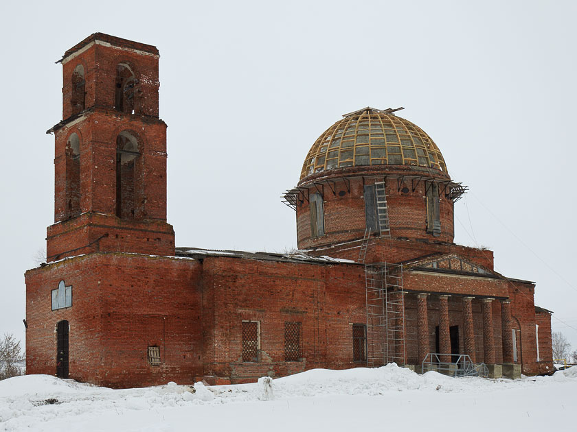 Церковь Покрова Пресвятой Богородицы, Покрово-Васильево (Пичаевский район, Тамбовская область). фасады