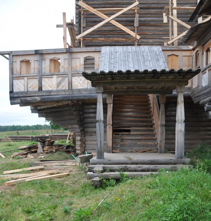 Филипповская (Почозеро). Церковь Происхождения Честных Древ Креста Господня. архитектурные детали