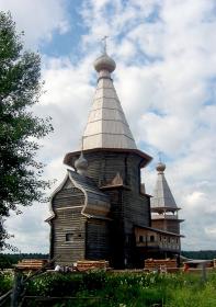 Филипповская (Почозеро). Церковь Происхождения Честных Древ Креста Господня