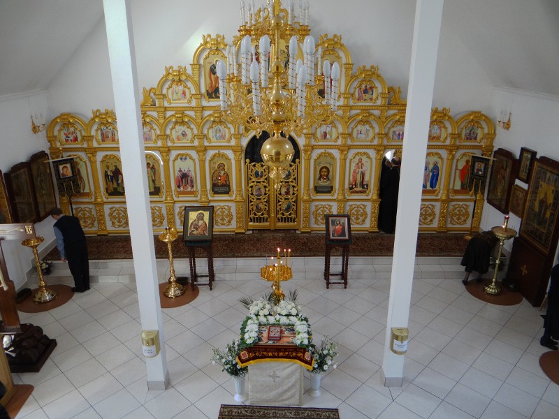 Церковь Ярославской иконы Божией Матери, Ярославль (Ярославль, город, Ярославская область). интерьер и убранство, Убранство храма на Великую Субботу 2013г.