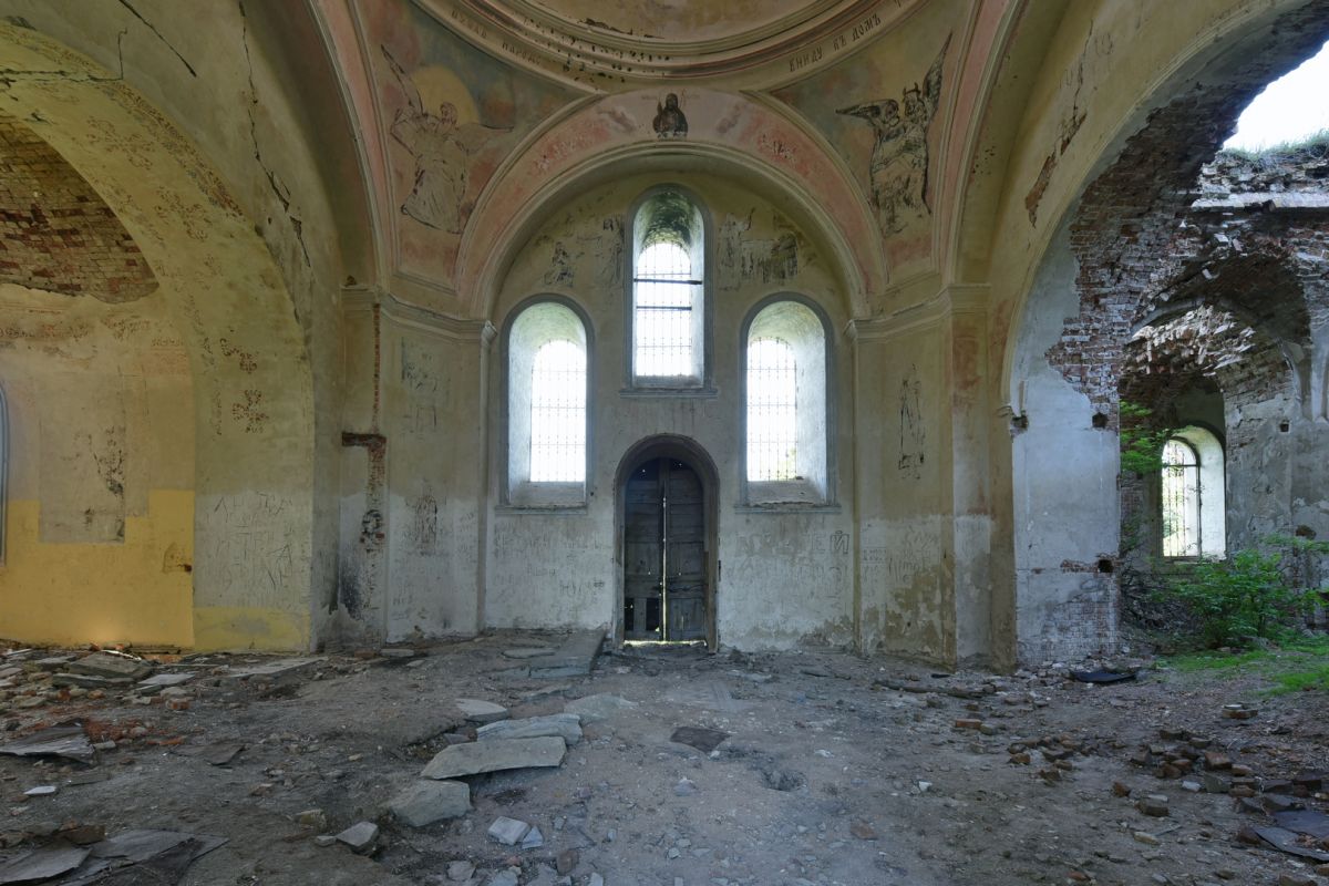 Церковь Михаила Архангела, Белогорка (Мокшанский район, Пензенская область). интерьер и убранство, Южная сторона основного объема