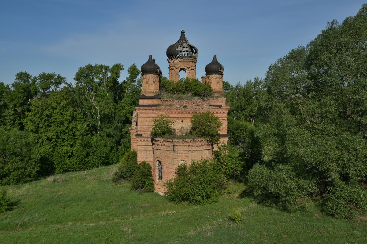 Белогорка. Церковь Михаила Архангела. фасады, Вид с востока