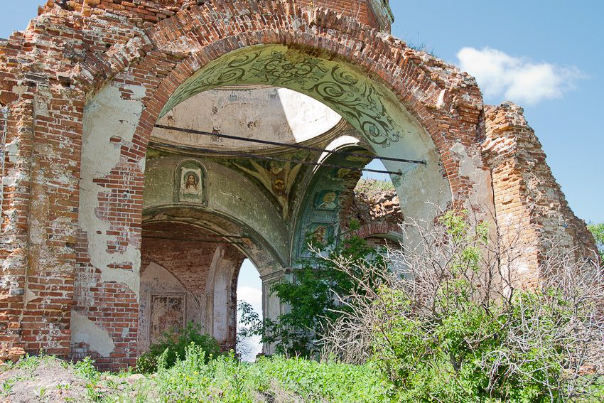 Церковь Казанской иконы Божией Матери, Мерлинка (Лунинский район, Пензенская область). архитектурные детали