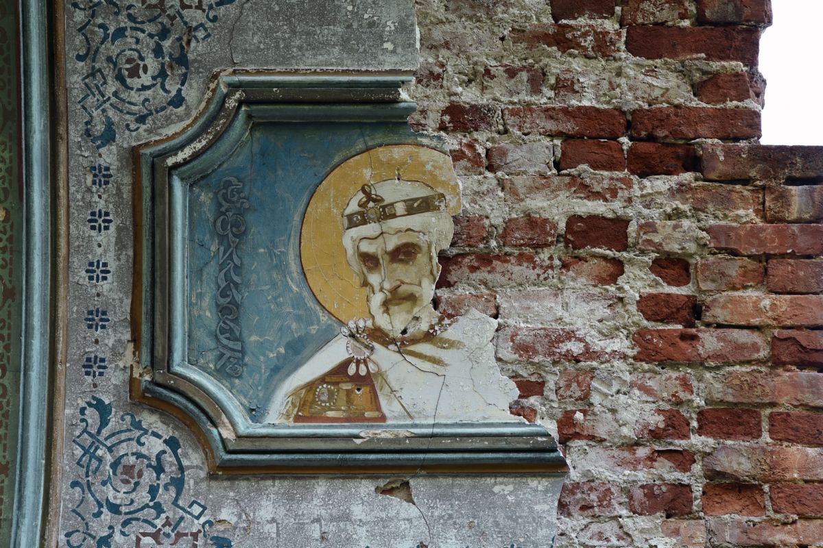 Церковь Казанской иконы Божией Матери, Мерлинка (Лунинский район, Пензенская область). интерьер и убранство, Фрагмент храмовой живописи - Филарет
