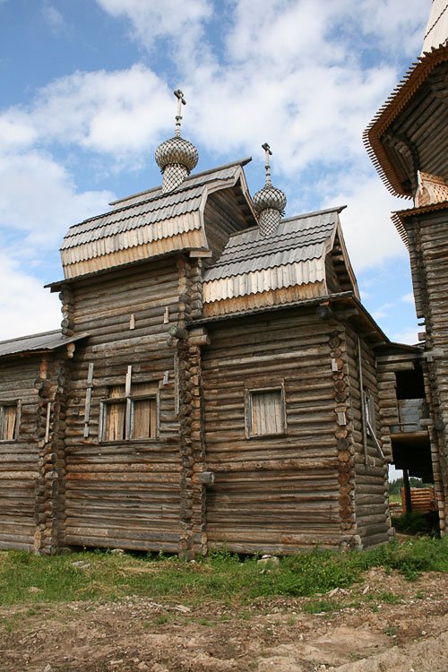 Церковь Обретения главы Иоанна Предтечи, Филипповская (Почозеро) (Плесецкий район, Архангельская область). фасады, Церковь Обретения Главы Иоанна Предтечи
Южный фасад