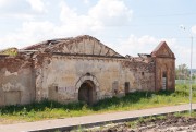 Церковь Тихона Задонского, В центре - главный вход бывшего мокшанского тюремного замка, справа - тюремная церковь Тихона Задонского.<br>, Мокшан, Мокшанский район, Пензенская область