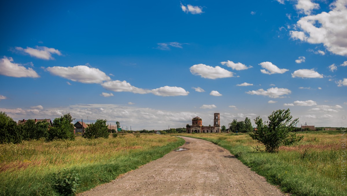 Церковь Бориса и Глеба, Александрово-Ростовка (Сердобский район, Пензенская область). общий вид в ландшафте