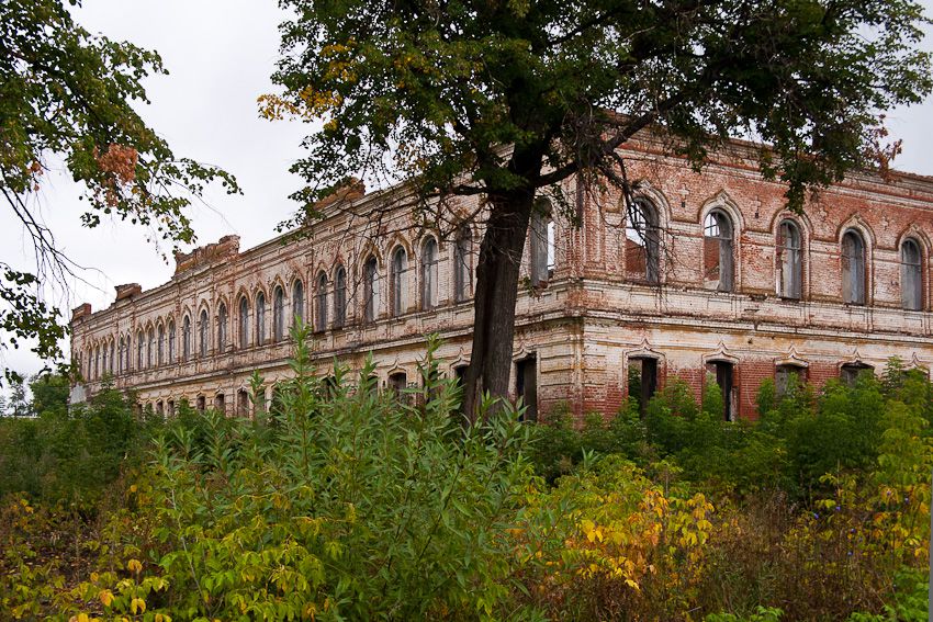 Скрябинский Вознесенский женский монастырь, Пограничное (Колышлейский район, Пензенская область). общий вид в ландшафте