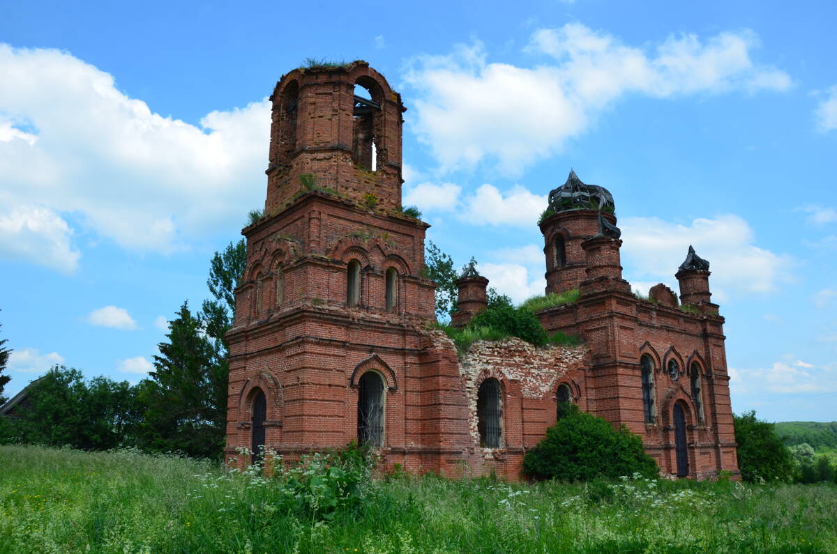 Церковь Казанской иконы Божией Матери, Николо-Райское (Городищенский район, Пензенская область). фасады