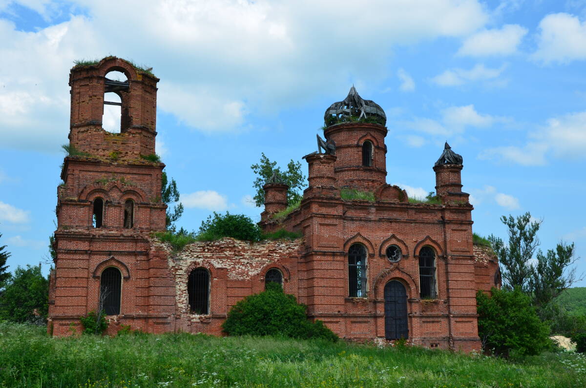Церковь Казанской иконы Божией Матери, Николо-Райское (Городищенский район, Пензенская область). фасады