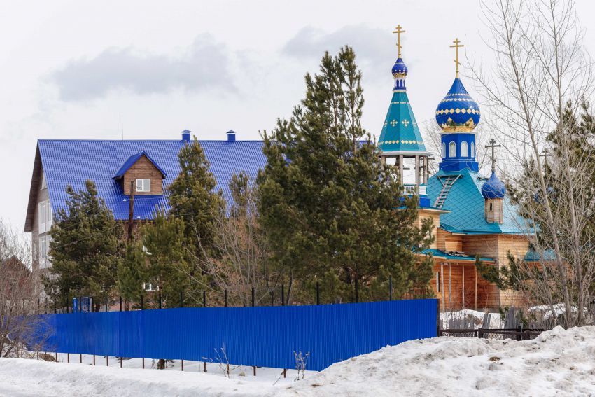 Иоанно-Кронштадтский женский монастырь, Кислуха (Первомайский район, Алтайский край). общий вид в ландшафте