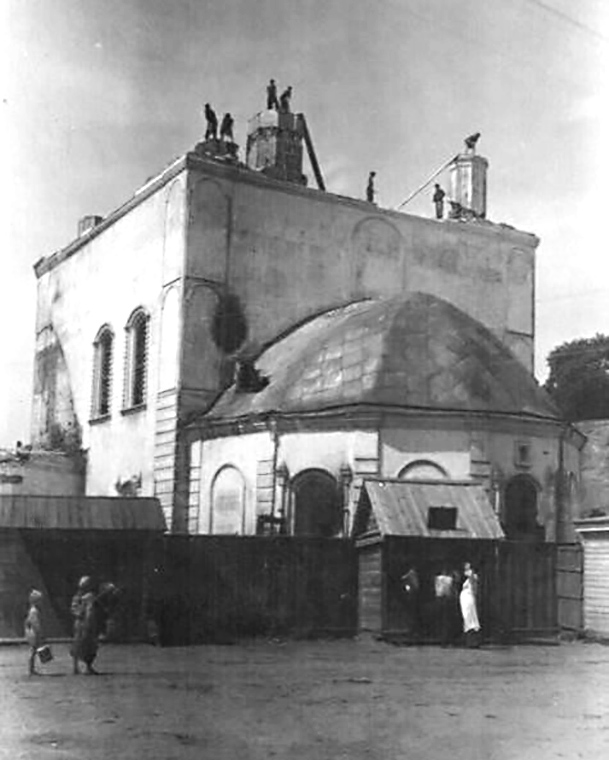 Разборка собора Троицы Живоначальной, архивная фотография. Собор Троицы Живоначальной, Кадом (Кадомский район, Рязанская область)