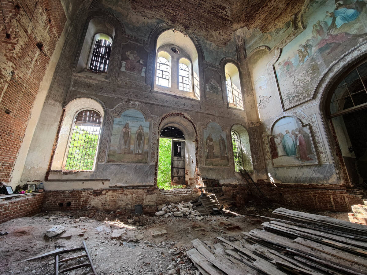 Церковь Вознесения Господня, Зорино (Ухоловский район, Рязанская область). интерьер и убранство